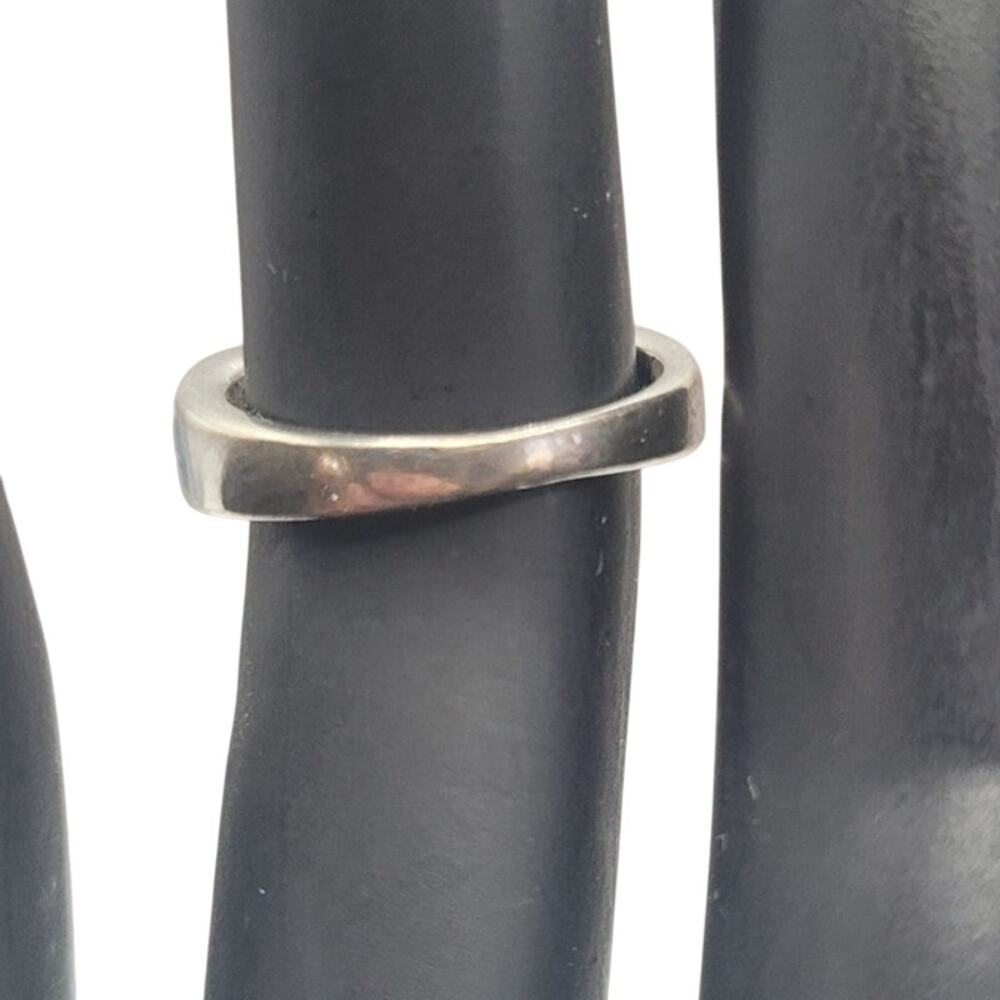 Amethyst and Fire Opal 925 Silver Ring Stamped Sz 5 - Picture 6 of 7